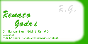 renato godri business card