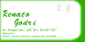 renato godri business card